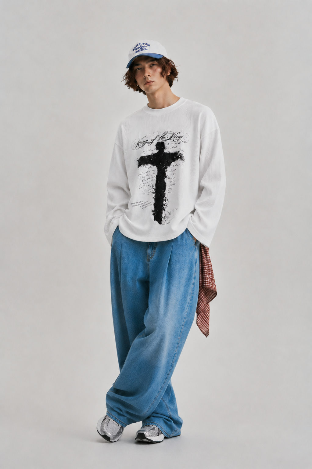 Boxy Fit Waffle T-Shirt - View 2