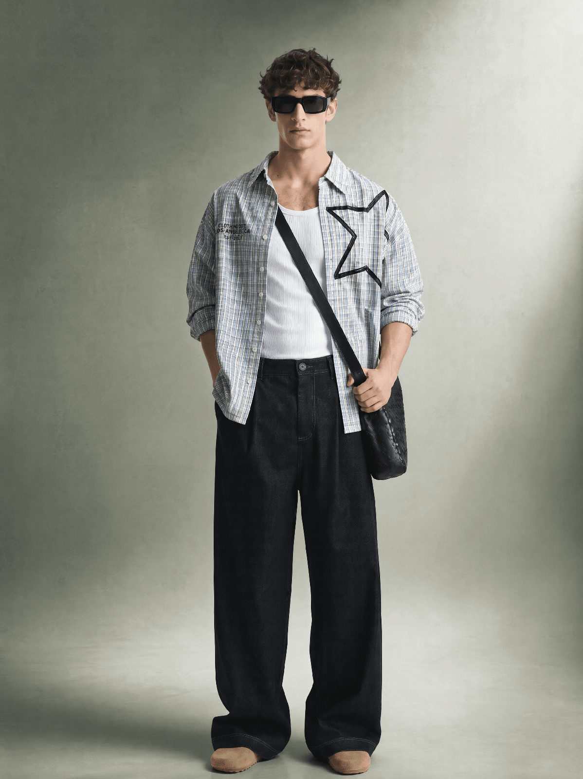 Urban Star Checkered Oversized Shirt