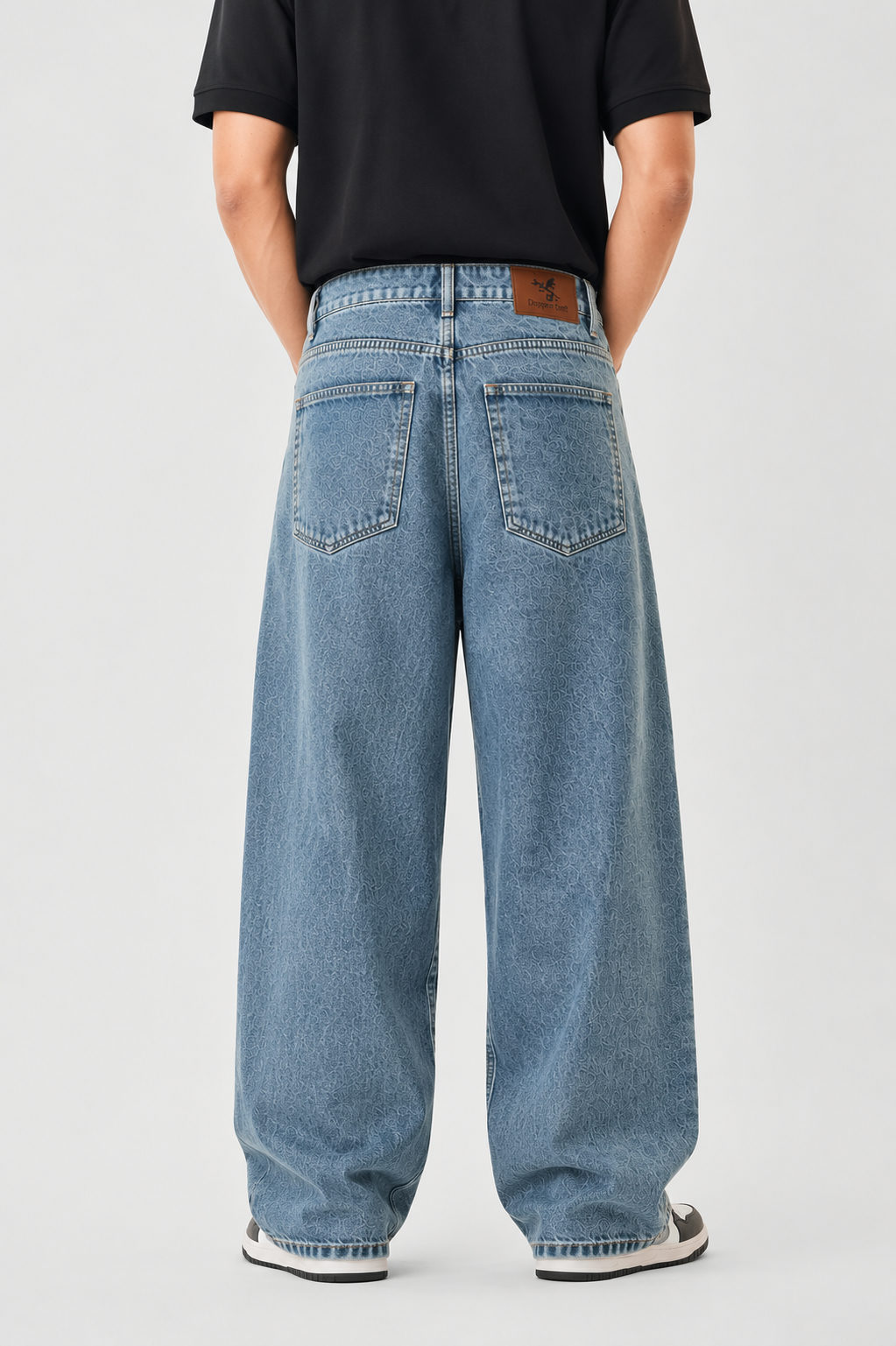 Dapperr Drift Vintage Wash Baggy Jeans - View 3