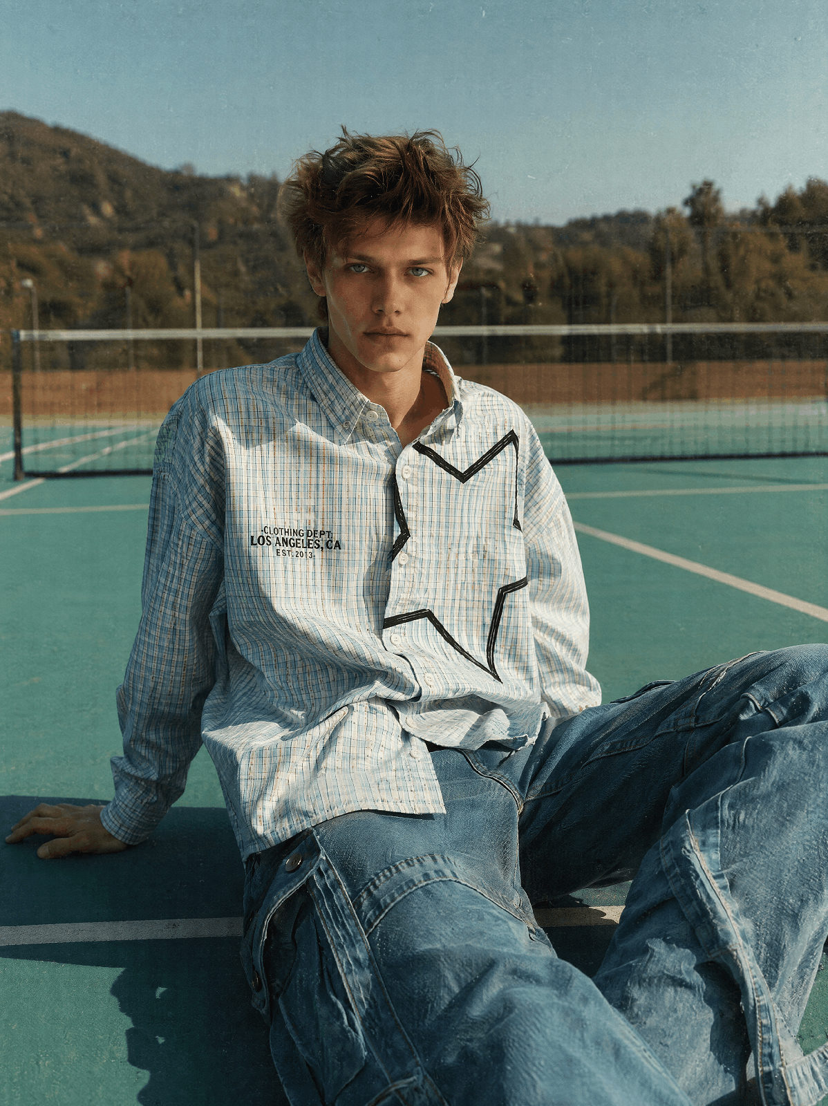 Urban Star Checkered Oversized Shirt - View 4