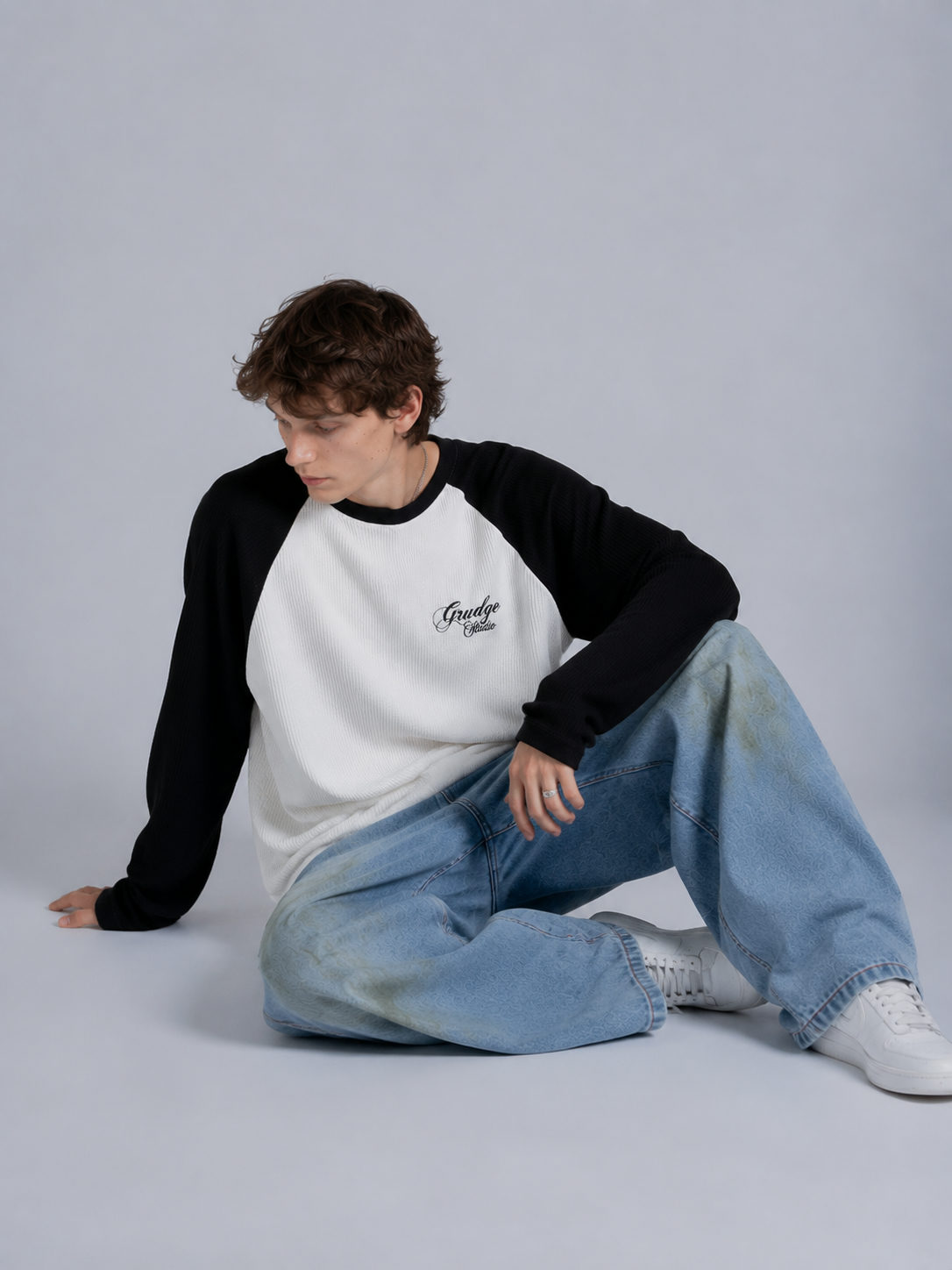 Grudge Studio Waffle Raglan Long Sleeve waffle - View 4