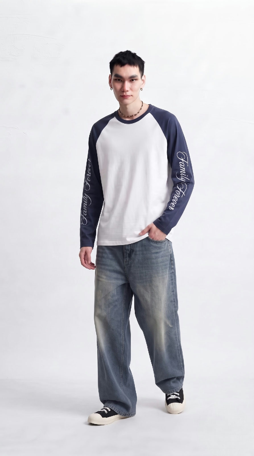 DAPPERR DRIFT Signature Raglan Long-Sleeve Tee