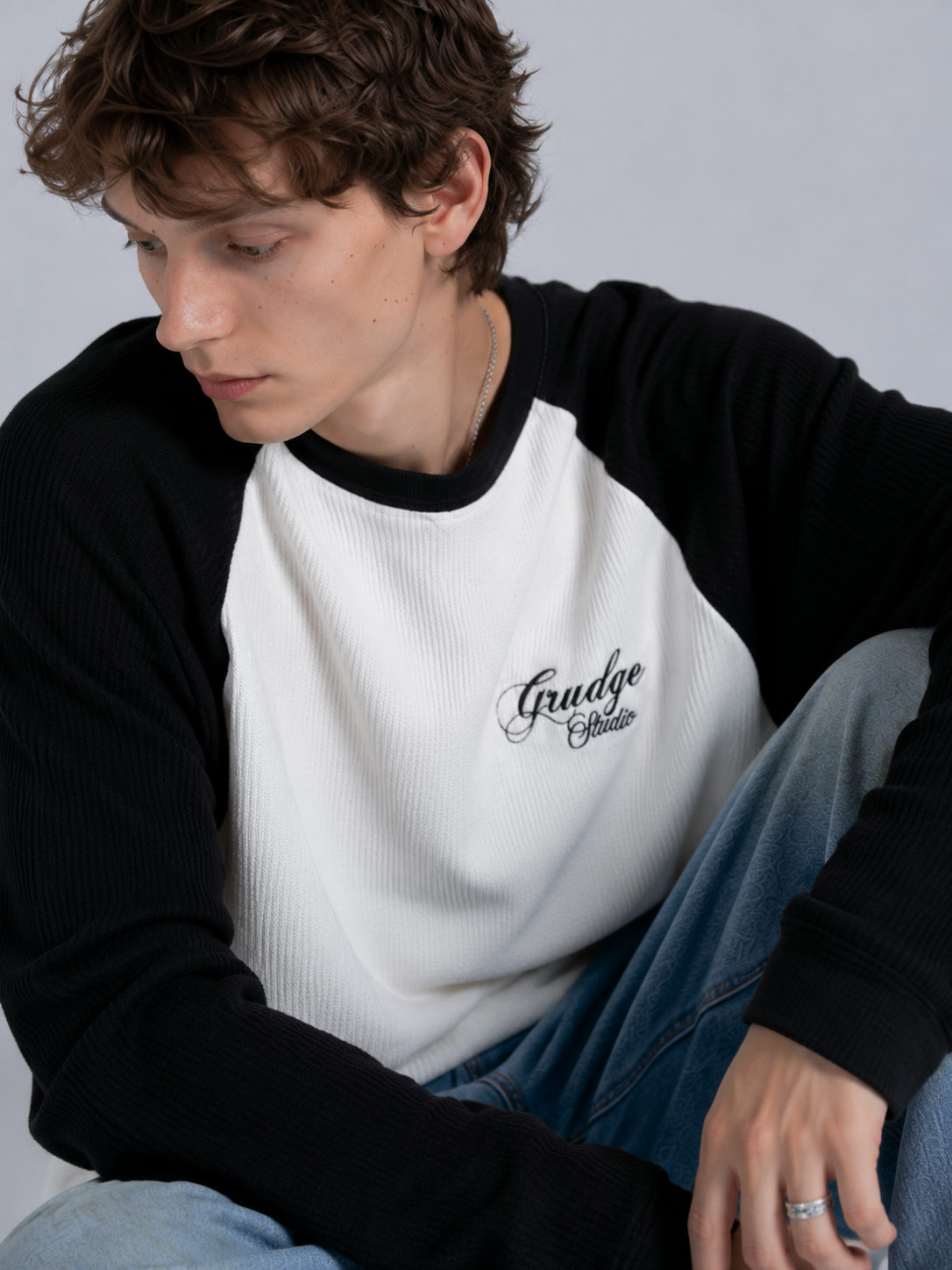 Grudge Studio Waffle Raglan Long Sleeve waffle - View 3